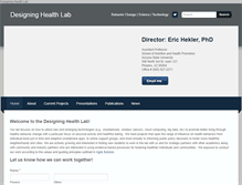 Tablet Screenshot of designinghealth.org